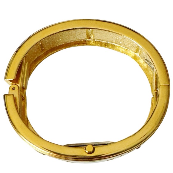 Gramercy Quartz Gold & Silver Hinged Bracelet Watch - Picture 12 of 16